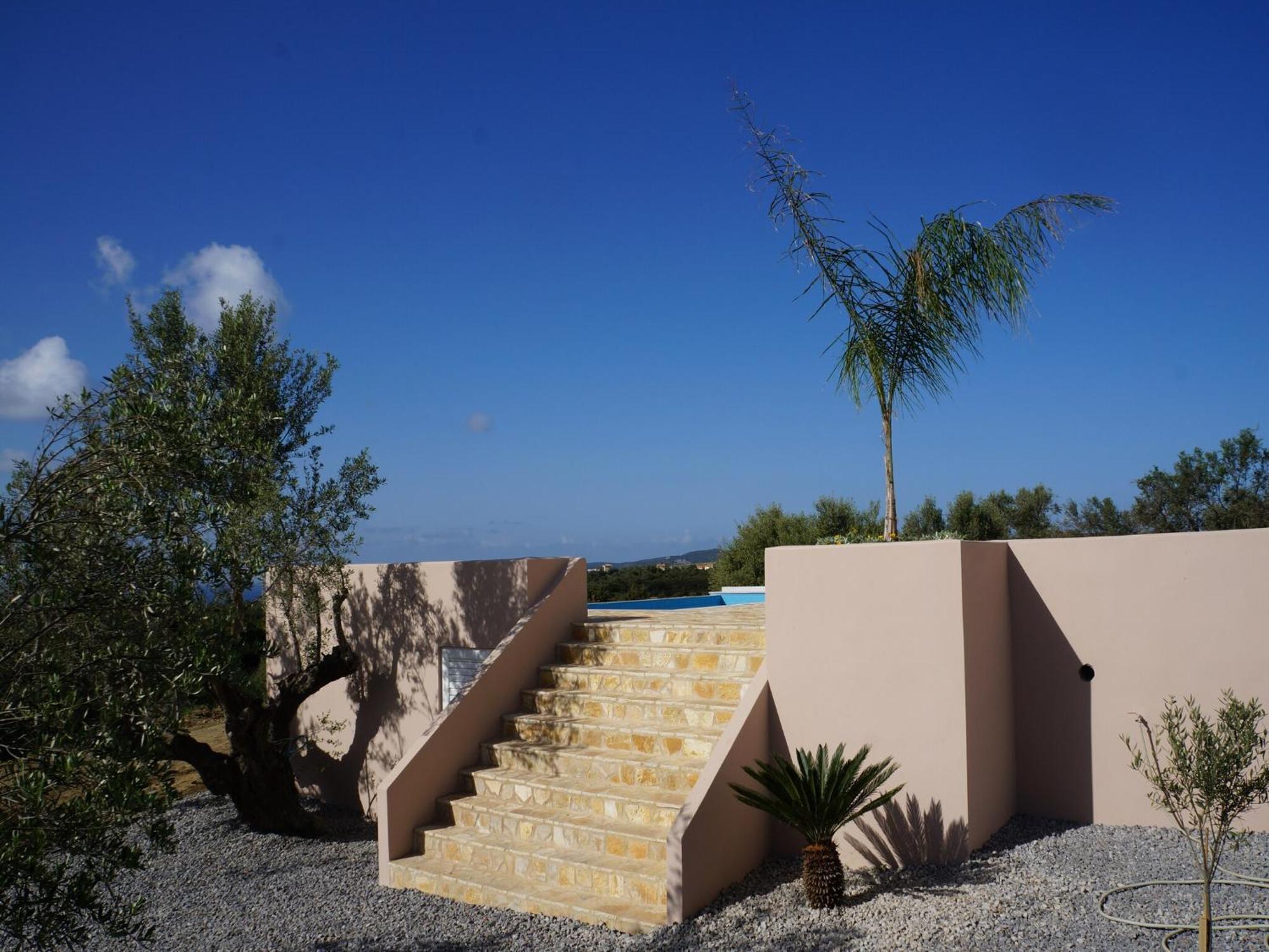 Luxurious Villa In Peloponnese With Swimming Pool Kamária Eksteriør billede