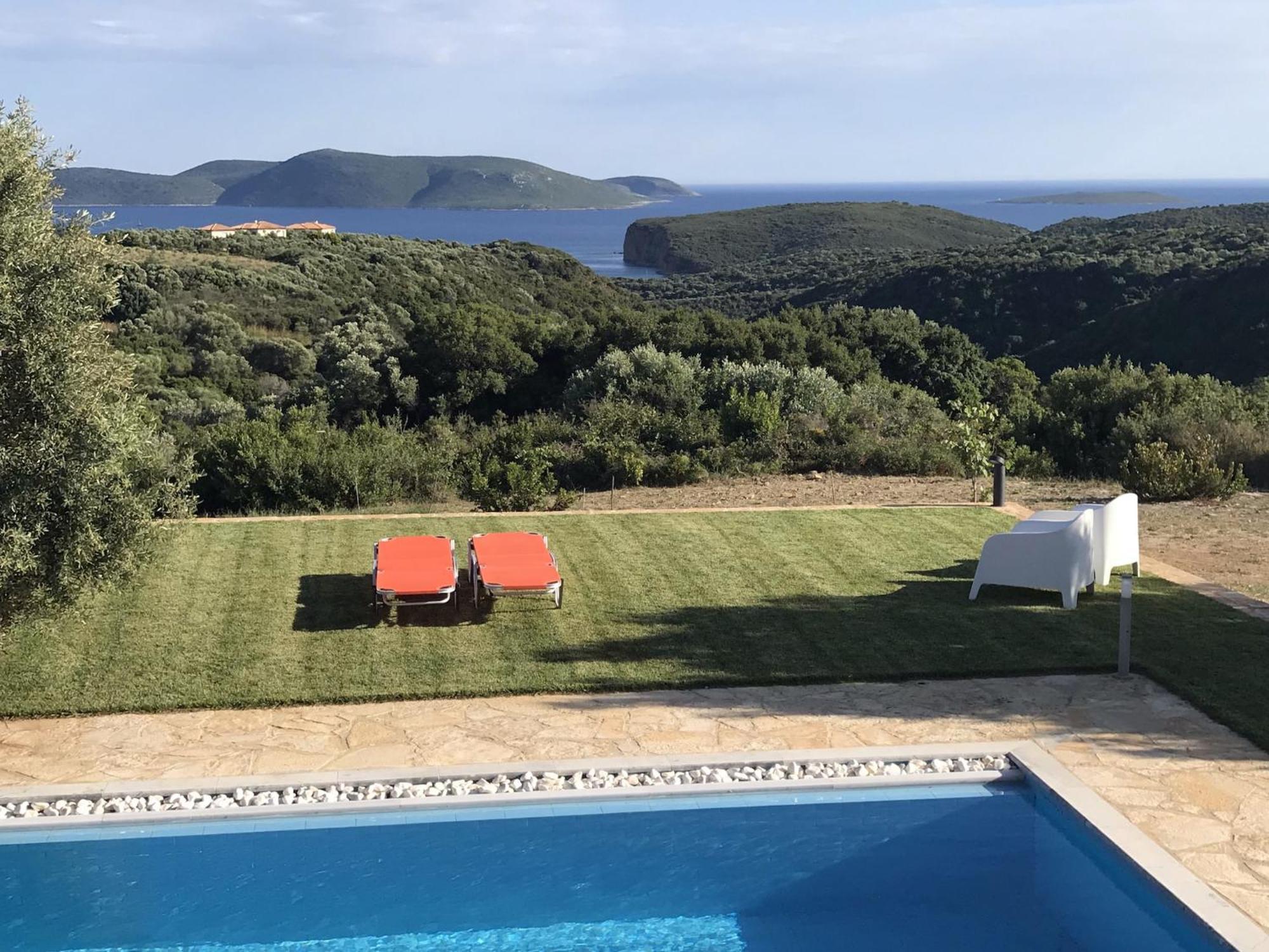 Luxurious Villa In Peloponnese With Swimming Pool Kamária Eksteriør billede