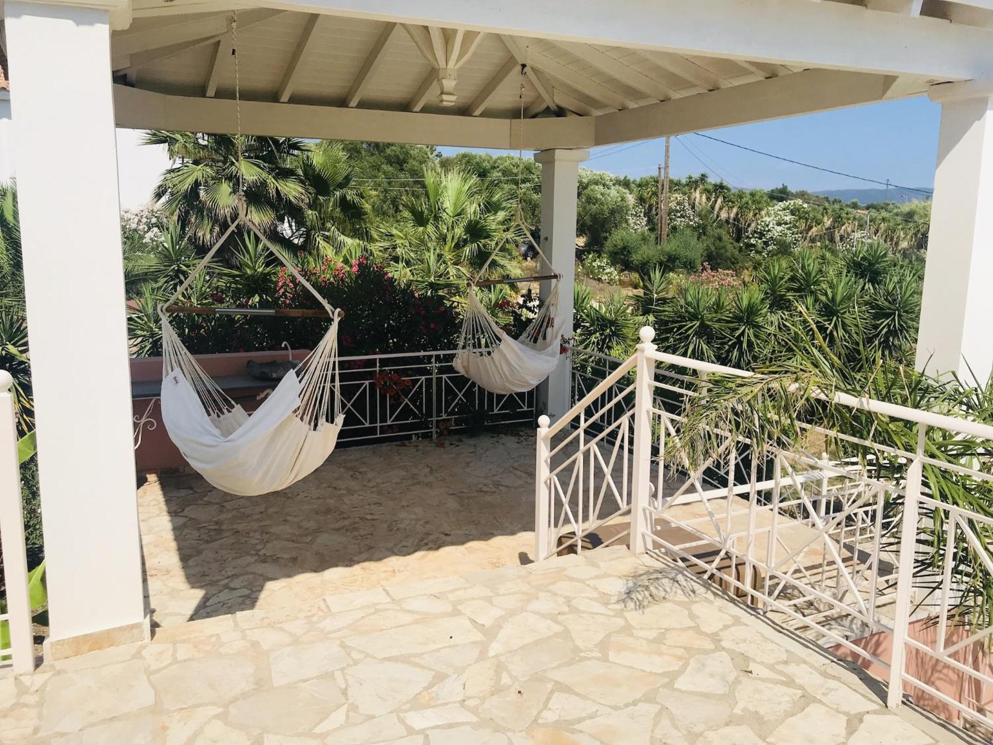 Luxurious Villa In Peloponnese With Swimming Pool Kamária Eksteriør billede